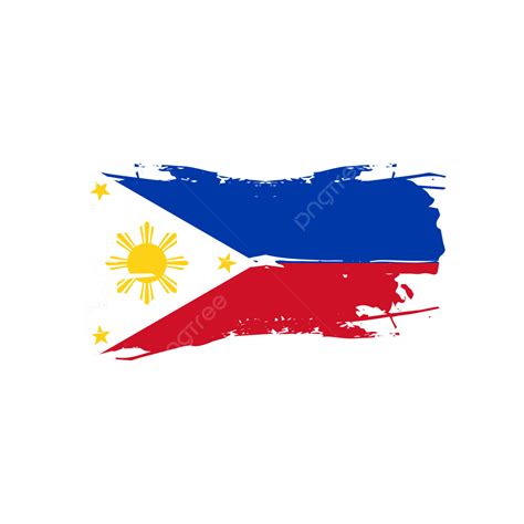 Philippine Flag Vector Hd Images, Philippines Flag With Brush Strokes ...