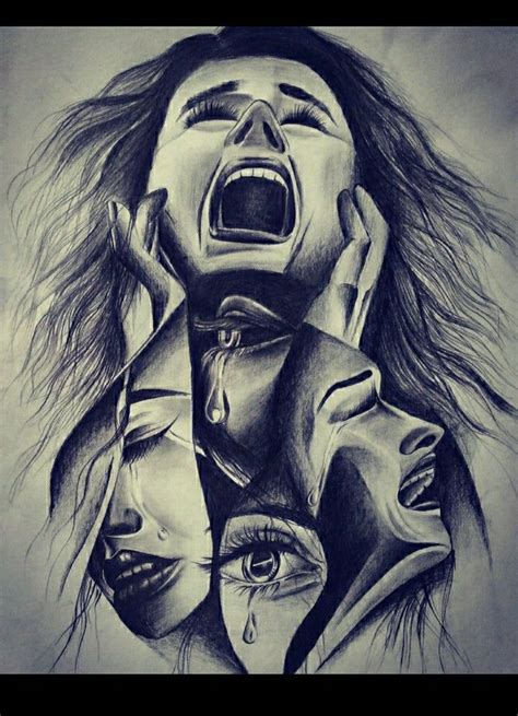 Untitled | Emotional art, Woman drawing, Art drawings beautiful