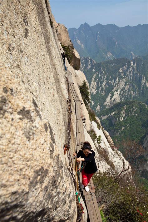 Plank Walk, Huashan | China travel, Adventure, Travel