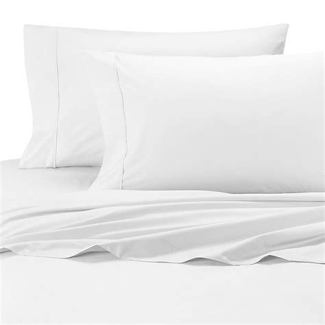 Wamsutta Cool Touch Percale Cotton Queen Fitted Sheet - White 1 ct | Shipt