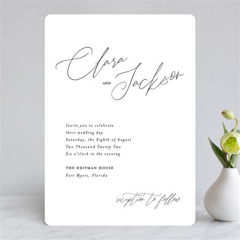 Bare Wedding Invitations by Kelly Nasuta | Minted