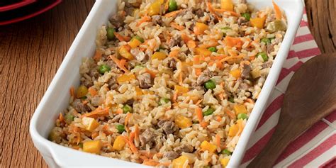 Receta de arroz con carne molida y verduras | Recetas Nestlé