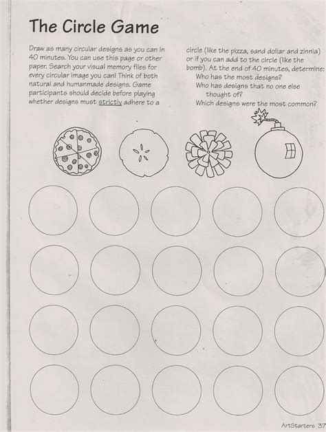 No Corner Suns: Free art sub lesson: The Circle Game! Adapted from Ande ...