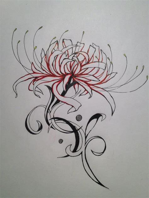 spider lillies - my favorite wildflower! What a great idea for a tattoo ...