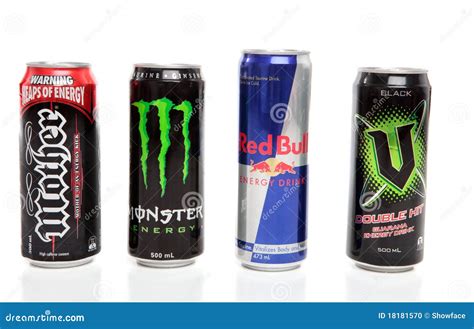 Cans Of Energy Drinks Editorial Image - Image: 18181570