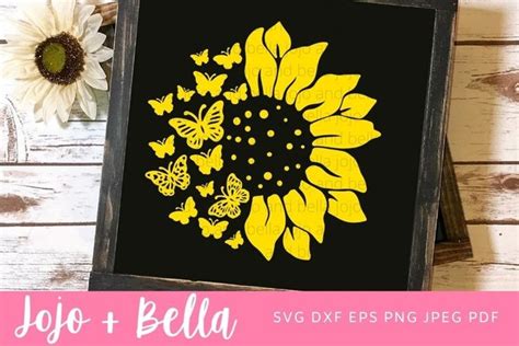 Butterfly Sunflower Svg| Sunflower Png | Sunflower png, Infusible ink ...