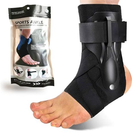 Ankle Brace for Sprained Ankle with Side Stabilizers - XL Size | Men ...