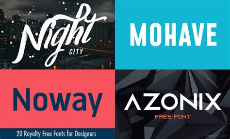 20 Royalty Free Fonts for Designers - Download Modern & Professional Fonts