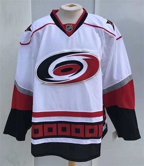 Reebok Edge Carolina Hurricanes Pro Stock Official Game Jerseys WHITE ...