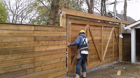 How To Build A Wood Sliding Gate