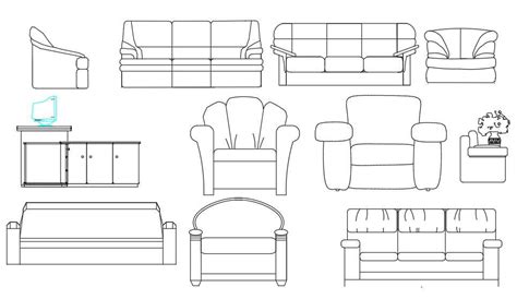 Autocad furniture drawings contain various types of sofa , chairs, and ...