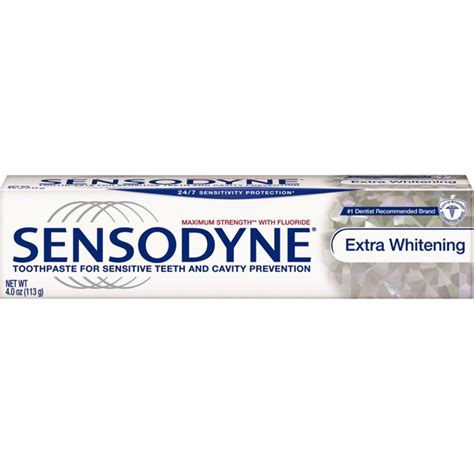 GSK - Sensodyne Toothpaste for Sensitive Teeth Extra Whitening - 4 oz ...