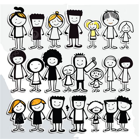 Illustrations In Paper Of Different People Holding Children Clipart ...