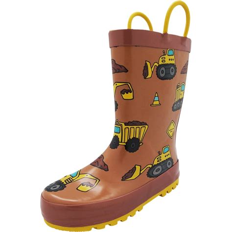 NORTY - Norty Waterproof Rubber Rain Boots for Kids - Boys & Girls ...