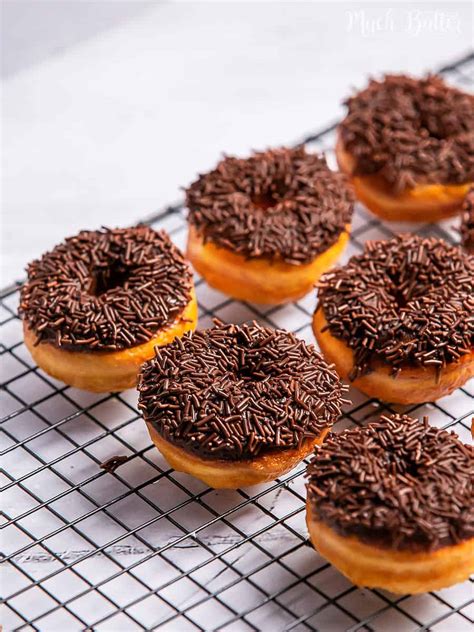 Chocolate Sprinkle Donuts Recipe - Much Butter