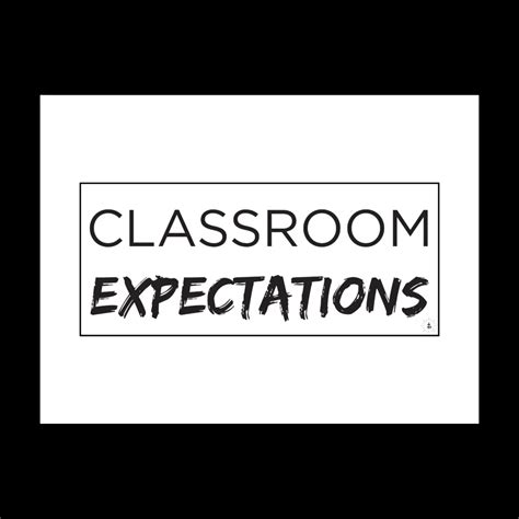 Printable Classroom Expectations » Openlight Media