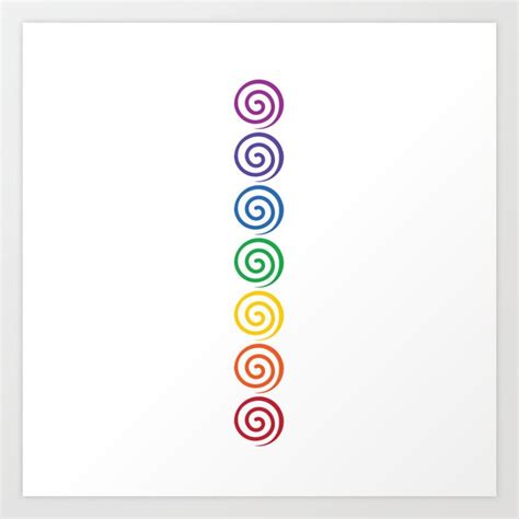 Seven Chakra Colors #35 Art Print by Serena King | Society6