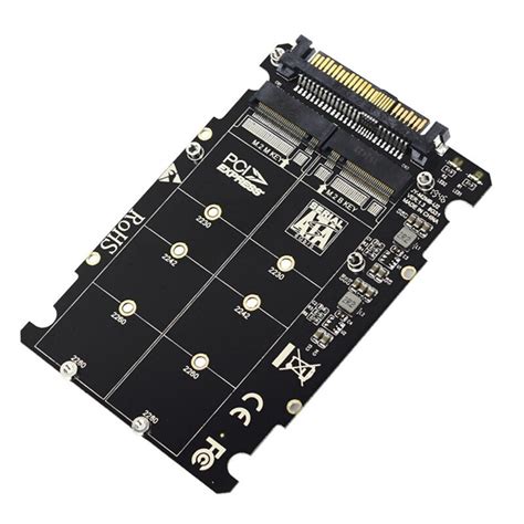 2 in 1 M.2 NVMe SATA U2PCB M.2 NVME SSD Key M Key B SSD to U.2 SFF-8639 ...