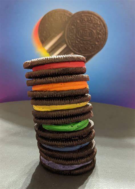 Rainbow Oreos : pics