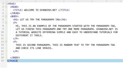 How to use Paragraph, HR Tag, BR Tag and DIV Tags in HTML