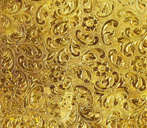 HD wallpaper: yellow floral wallpaper, background, gold, pattern ...