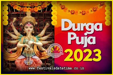 2023 Durga Puja Date and Time, 2023 Durga Puja Calendar - Festivals ...