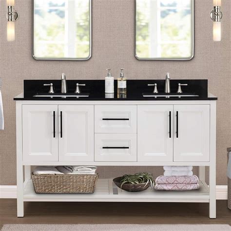 Amazon.com: SJ Collection Nixie 60 in. Transitional Style Double Sink ...