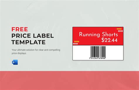 Price Label Template in Word - Download | Template.net