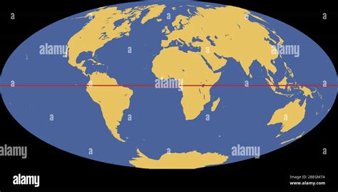 World Map Equator Line