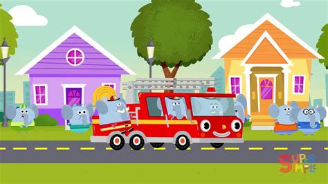 Here Comes The Fire Truck Kids Songs Super Simple Song - YouTube