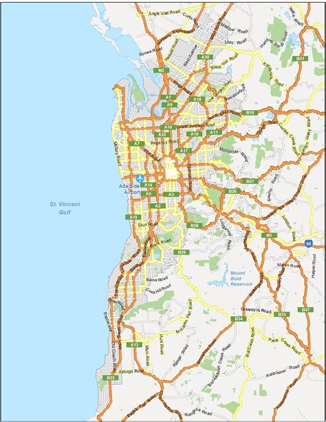 Map of Adelaide, Australia - GIS Geography