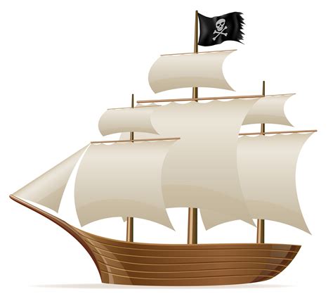 Pirate Ship Cartoon Drawing Pirate Ship Cartoon Clipart Vector Clip Cog ...