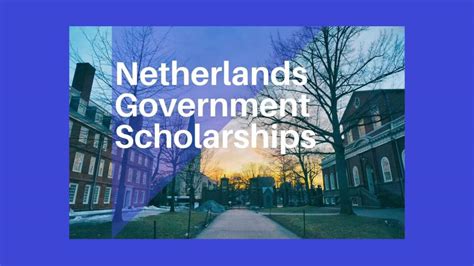 Netherlands Government Scholarships | Orange Knowledge Program ...