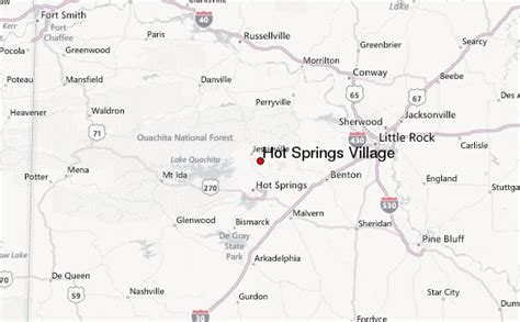 Hot Springs Village Location Guide