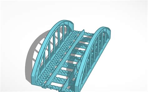 3D design Lego Train Bridge - Tinkercad