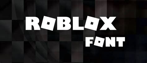 Roblox Font Free Download