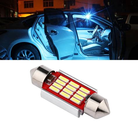 4014 12SMD Heat Radiation Car Interior LED Lights Lamp Auto Map Roof ...