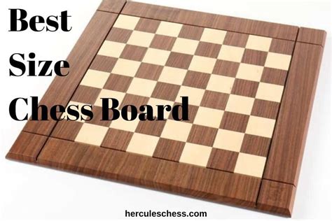 Best Size Chess Board: Official Dimensions - Hercules Chess