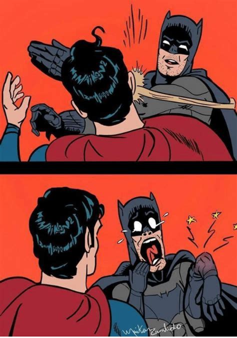 Batman slapping Super man Blank Template - Imgflip