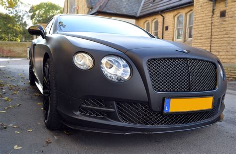 Bentley Continental GT Matte Black Angled - Reforma UK