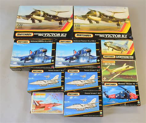 11 x Matchbox plastic model kits, all aircraft: two PK-551; 40130 ...