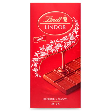 Lindt Lindor Milk Chocolate Bar 100g