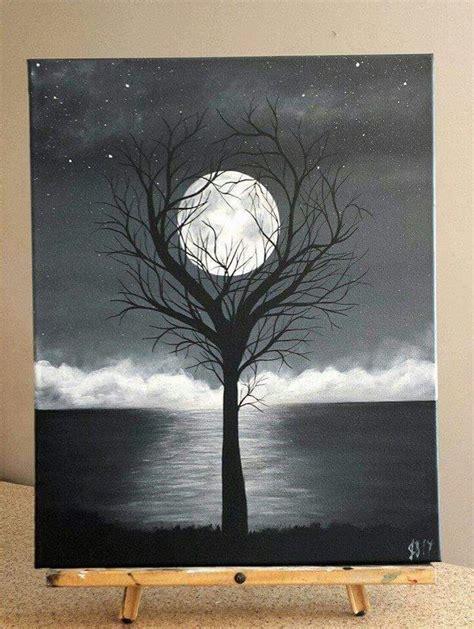 Pin by Becky Baker Schaefer on Stuff I'd like to paint | Moon painting ...