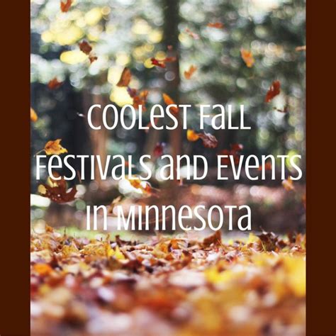 30 of the COOLest Fall Festivals & Events in Minnesota (2019)