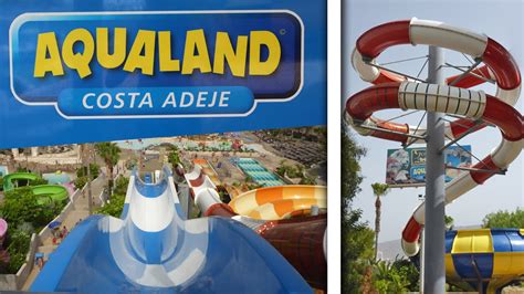 Aqualand Costa Adeje - All Big Water Slides Compilation (Onride) - YouTube