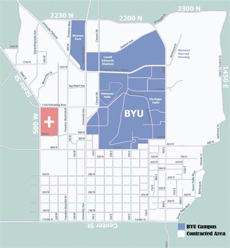 Byu Off-Campus Housing with Byu Campus Map Printable | Printable Maps