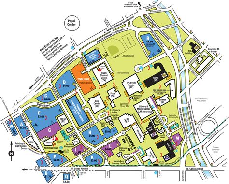 Auraria Campus Map - Auraria Denver CO • mappery