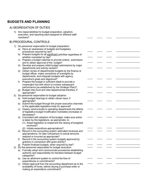 Internal Control Checklist | Accounts Payable | Cheque