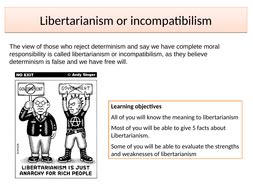 Ethics A level Libertarianism and determinism | Teaching Resources