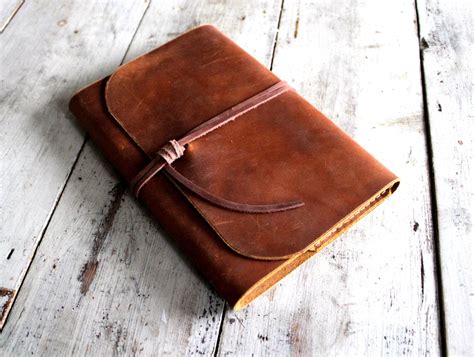 Refillable leather Journal. A5 refillable journal. Leather Book Cover ...